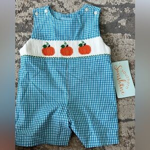 Smocked Pumpkin Jon Jon